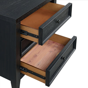 3 Drawer Nightstand With USB Charging Port