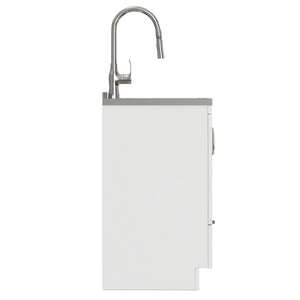 Reed - Deluxe Laundry Cabinet With Pull-Out Faucet And Stainless Steel Sink