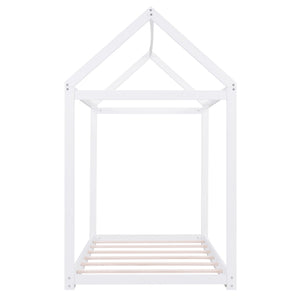 Wooden House Shaped Bed