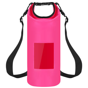 Floating Waterproof Dry Bag Floating Dry Sacks with Observable Window 10L Roll Top Lightweight Dry Storage Bag for Kayaking Rafting Boating Swimming C