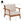 29.5' Mid-Century Modern Acacia Wood Outdoor Club Chair