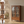 Vintage Farmhouse Arched Glass Accent Cabinet