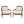 Elliston Rattan Backrest Solid Wood Accent Chair with Cushions - Set of 2