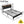 Bed With Charging Station, American Design Upholstered Headboard, Metal Platform