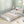 Wood Platform Bed With Built In LED Light, Storage Headboard And Guardrail