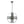 4 Light Galvanized Chandelier, Hanging Light Fixture With Adjustable Chain For Kitchen, Bulb Not Included - Gray