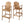 Outdoor Acacia Wood Adirondack Barstools (Set of 2)