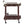 2 Shelf Serving Cart - Brown