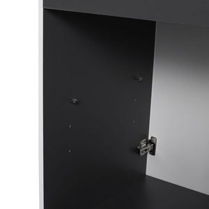 Contemporary Freestanding Bathroom Vanity With Resin Sink & Soft-Close Cabinet Doors