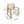 Outdoor Acacia Wood Club Chairs, 2 Pieces Set - Natural Stained / White