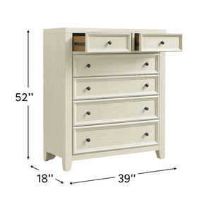 6 Drawer Chest With Knobs And Smooth Slides