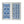 Hanging Sculptures, Modern Wall Art Decor (Set of 2) - White / Blue