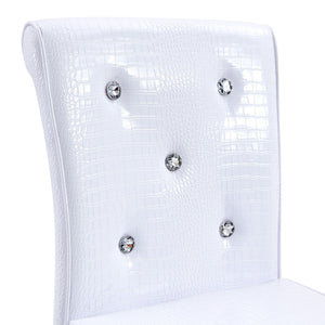 Bar Chairs With Crystal Clasp Design (Set of 2)