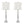 Karat - Contemporary Crystal Table Lamp (Set of 2) - Clear Crystal / Chrome / White Softback