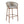 Lodi Outdoor Metal Rope Barstool, Teak Finished Frame and Beige Cushion, Set of 4