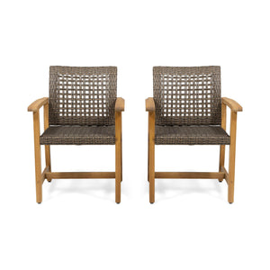 Hampton Dining Chair Set of 2 - Brown