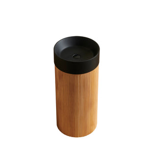 JINBO 16" Freestanding Cylindrical Bathroom Vanity Cabinet
