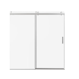 Frameless Sliding Shower Door With Soft- Close, 3 / 8" Tempered Glass