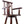 Rustic Tall Bistro Chair Decorative Star Backrest And Footrest, Fir Wood, 4 Foot - Brown