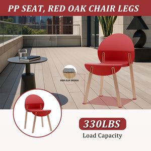 4 Piece Set Of Single Chairs, Traditional Elements With Round Table