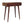 Solid Wood Chestnut Curved Hallway Table, 2-Drawers, Nordic Legs