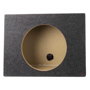 QPower 12 Inch Single Slim Shallow Subwoofer Box and Pyle 1600 Watt Subwoofer