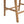 Wooden Frame Counter Stool with Rattan Back - Set of 2