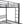 Modern Metal Triple Bunk Bed With Vertical Ladder, Safety Rail, And Storage Shelf - Black