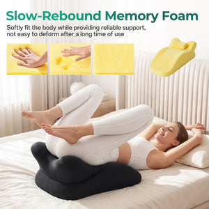 27° Ergonomic Memory Foam Support Pillow for Couples