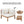 Wood Structure Outdoor Sofa Set with Beige Cushions