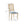 French Country Dining Chair With Rectangular Cane Backrest And Smooth Upholstered Seating