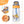 16.2Oz Leak-proof Kids Water Bottle with Straw Push Button Sport Water Bottle for Kids Crab Ship Jellyfish Rocket