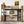 Metal Loft Bed with Wardrobe and L-Shaped Desk