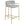 Low Back Upholstered Stool - Gray