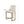 Upholstered Counter Stool With Metal Base - Cream