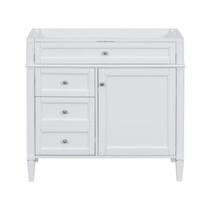 Bathroom Vanity With 2 Drawers and Tip-Out Storage Cabinet