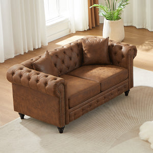 FX 63.5" Contemporary Design Chesterfield Sofa