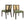 Mid Century Rattan Dining Chair Without Arms Set
