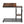 C-Shaped Adjustable End Table With Wheels And Tilting Top With Side Pocket And Storage Shelf - Brown / Black