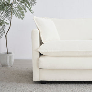 Sofa Set of 2 Chenille Couch, 2+3 Seater Sofa Set Deep Seat Sofa