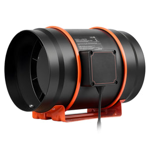 Inline Duct Fan 807 CFM 8 Inch EC Motor Ventilation Fan