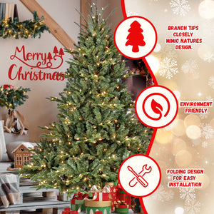 9FT Full-Shape Christmas Tree with 1100 UL Lights