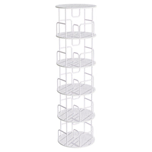 Rotating Bookshelf Tower 5 Tier Spinning 360 Degree Revolving Storage Shelf