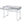 Tigress Printed Faux Marble Top Writing Desk - White