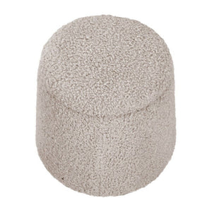Elegant Round Storage Ottoman Upholstered