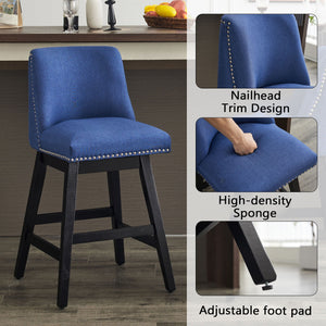 Upholstered Swivel Bar Stool