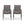 Outdoor Modern Aluminum Dining Chair Set With Rope Sea (Set of 2)