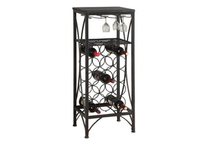 Home Bar Wine Rack – Black