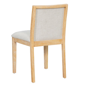 Dining Set With Rectangular Table, 4 Upholstered Chairs & 1 Padded Bench