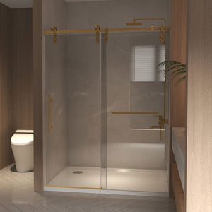 56-60" x 76" Frameless Sliding Shower Door